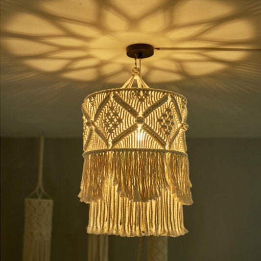 Creative Nordic Handmade Woven Lampshade